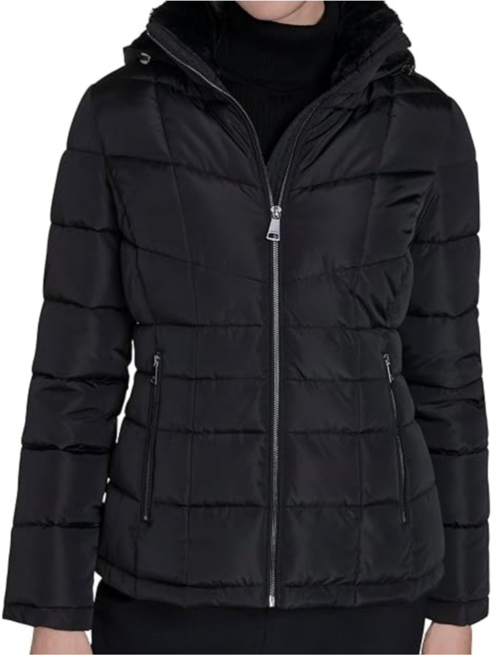 Calvin Klein Hooded Puffer Jacket – Lightweight Quilted Winter Coat With Zipper